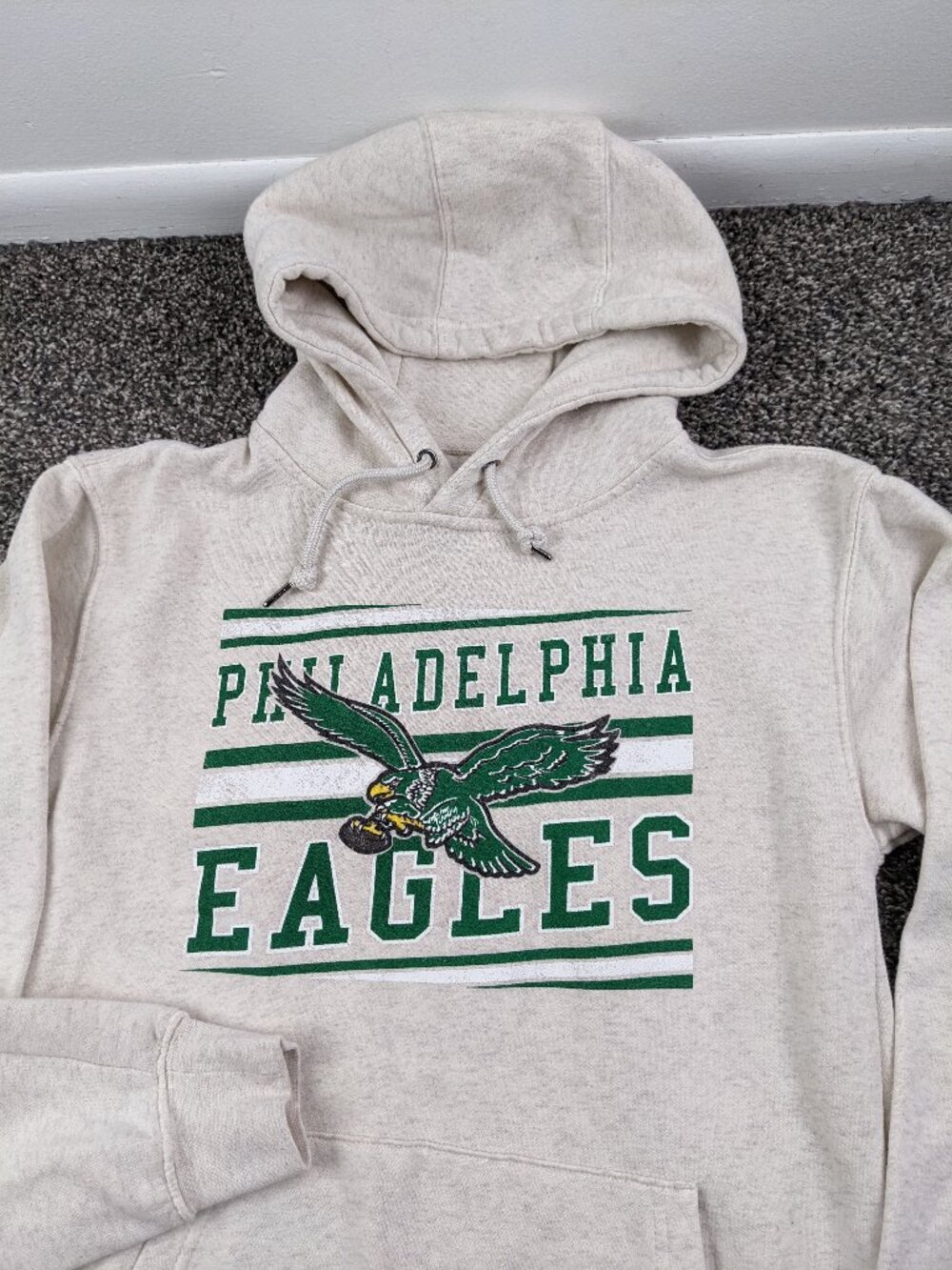 Philadelphia Eagles Hoodie Ultra Game Vintage Logo Sweatshirt Mens Small